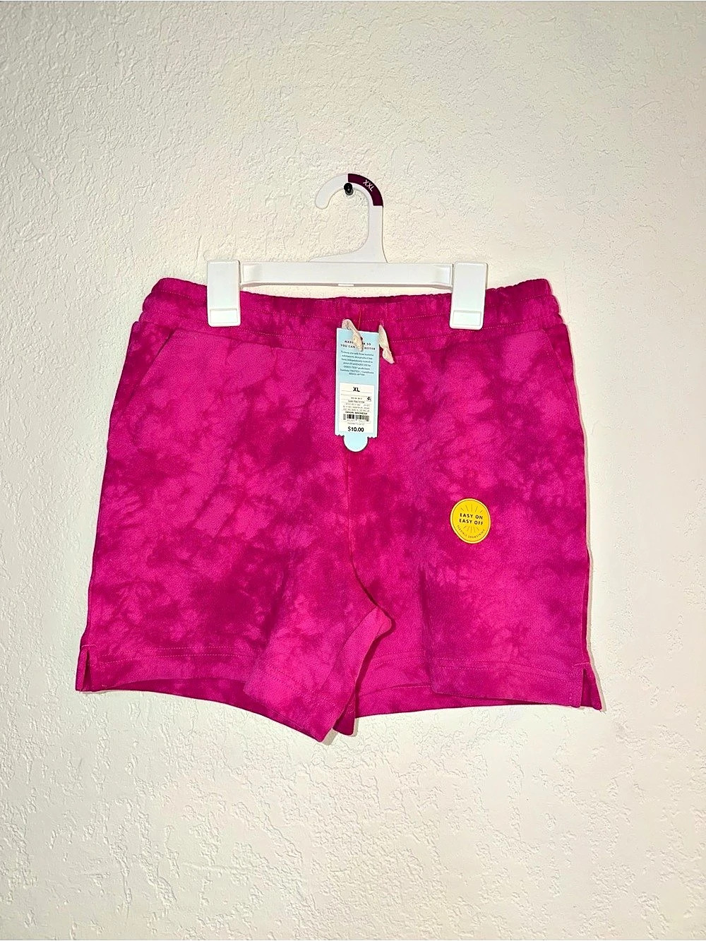 Cat & Jack Girls Tie-Dye Knit Pull-On Shorts Pink